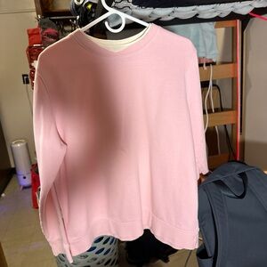 Laura Scott Light Pink Crew Neck Sweater